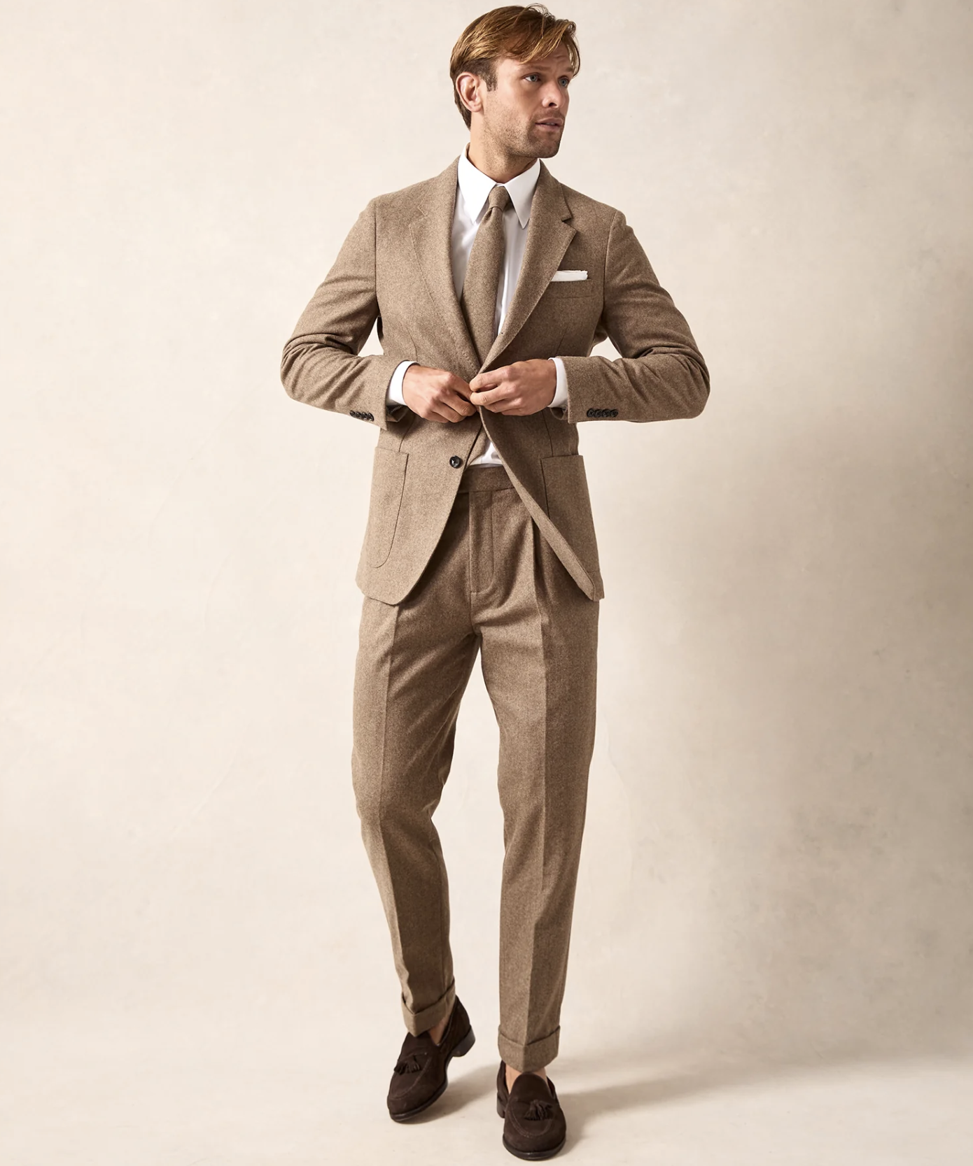 mens mocha suit