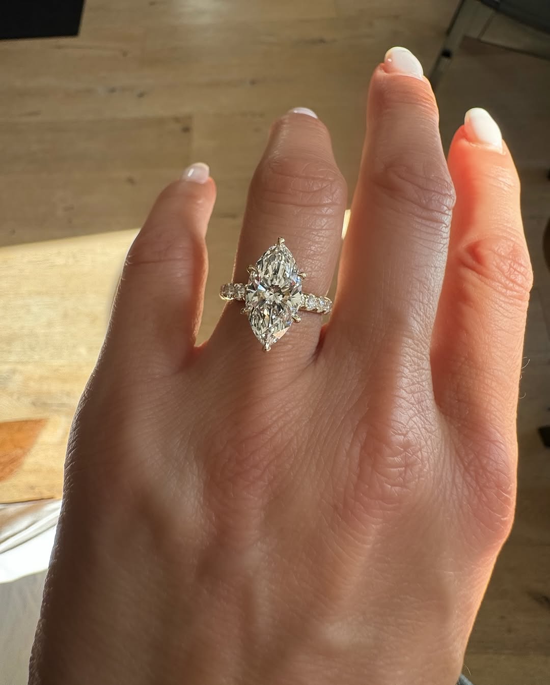 marquise engagement ring selena gomez