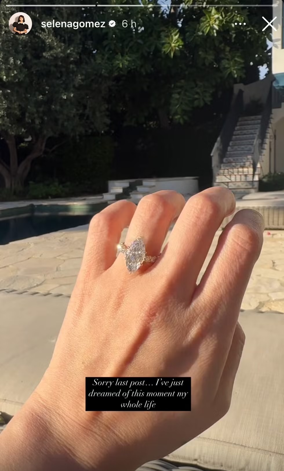 selena gomez engagement ring