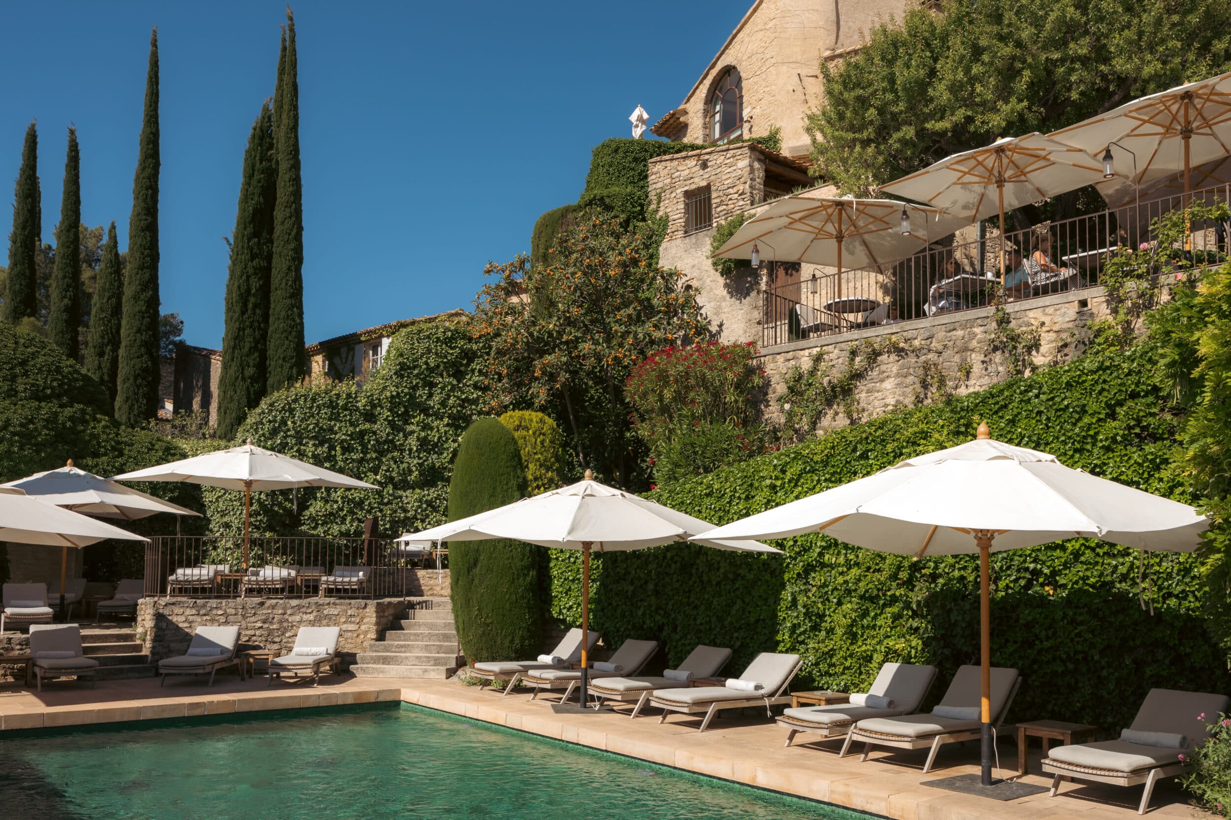 wedding in provence hotel pool